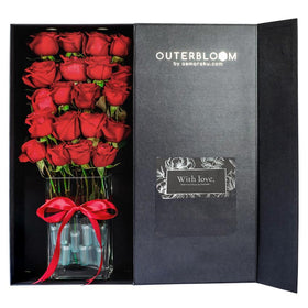 Signature Rose Box Classic Premium - Fiery Red