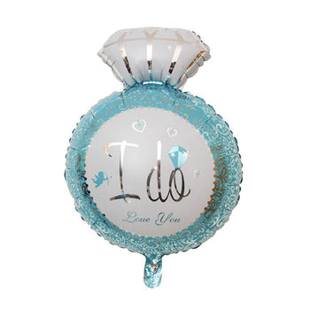 I Do - Ring Balloon (Blue)