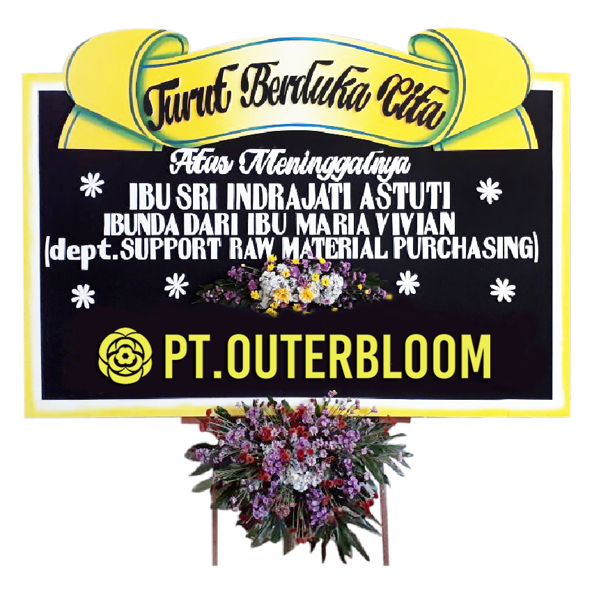 AIA PAPAN BUNGA CONDOLENCES L1 009