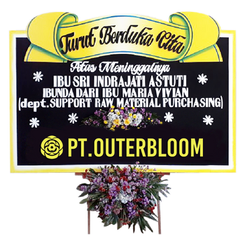 AIA PAPAN BUNGA CONDOLENCES L1 009