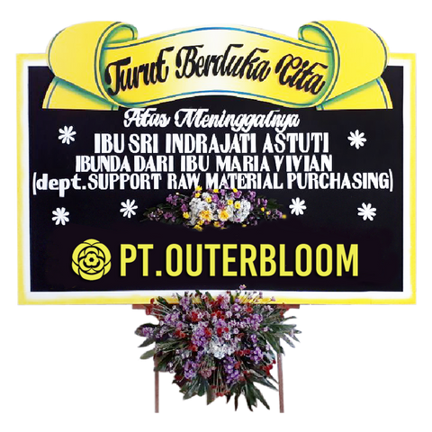 AIA PAPAN BUNGA CONDOLENCES L1 009