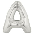 Silver Alphabet Foil Balloon A-Z