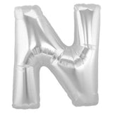 Silver Alphabet Foil Balloon A-Z