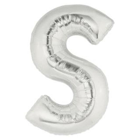 Silver Alphabet Foil Balloon A-Z