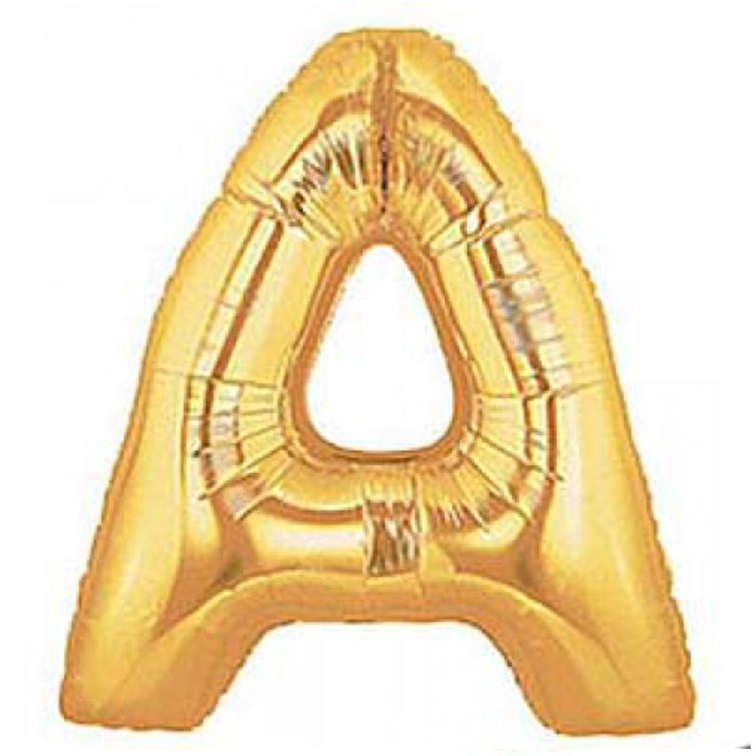 Gold Alphabet Foil Balloon A-Z