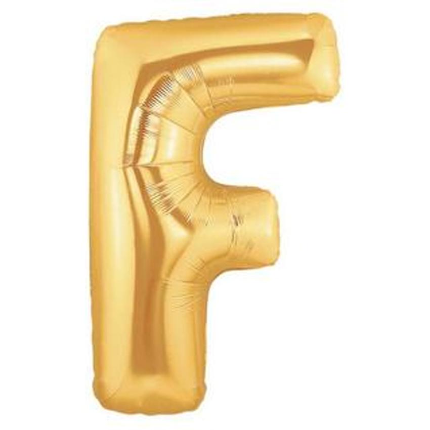 Gold Alphabet Foil Balloon A-Z