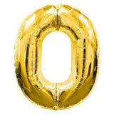 Gold Number Foil Balloon 0-9