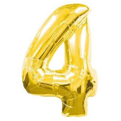 Jumbo Gold Number Foil Balloon 0-9