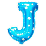 Blue Alphabet Foil Balloon A-Z