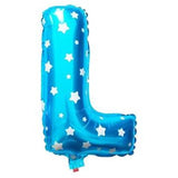 Blue Alphabet Foil Balloon A-Z