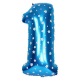 Jumbo Blue Number Foil Balloon 0-9