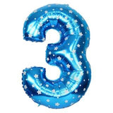Jumbo Blue Number Foil Balloon 0-9