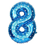 Jumbo Blue Number Foil Balloon 0-9