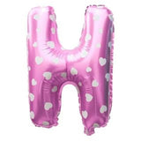 Pink Alphabet Foil Balloon A-Z