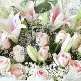 Pink Rose and Pink Lilies Bouquet