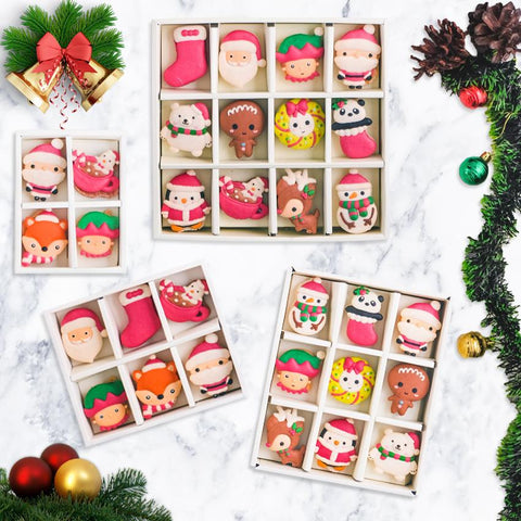 Le Sucre Christmas Series Santa Box of 6