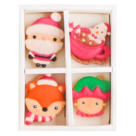 Le Sucre Christmas Series Santa Box of 4