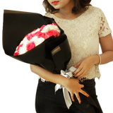 Black Pearl White Pink Big Bouquet