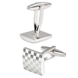 Men's Collection Classic Silver Square Cufflink