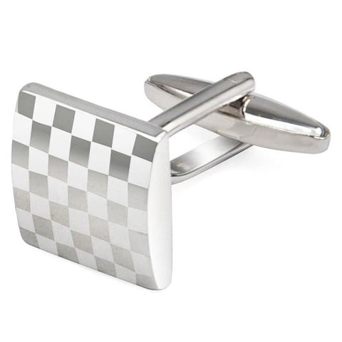 Men's Collection Classic Silver Square Cufflink