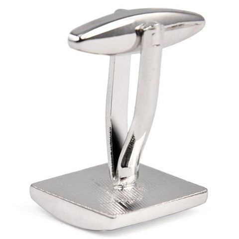 Men's Collection Classic Silver Square Cufflink