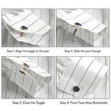 Men's Collection Classic Silver Square Cufflink