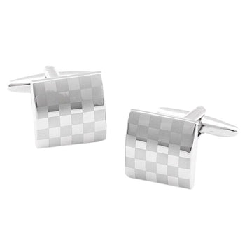 Men's Collection Classic Silver Square Cufflink