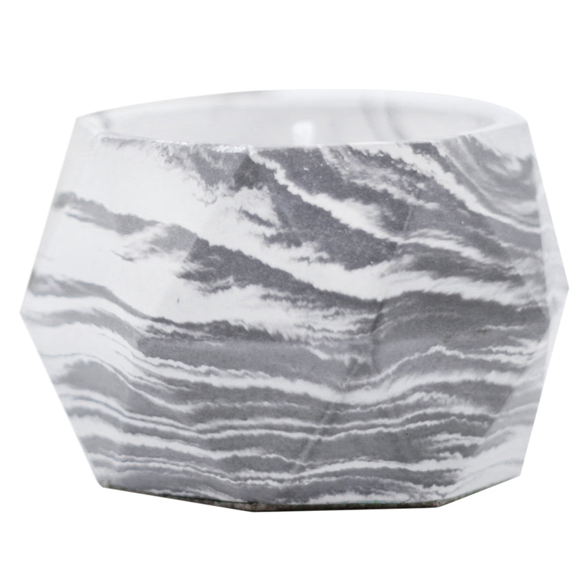 Outerbloom Candle Serene Waltz in Geometric Pot