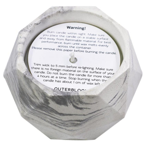 Outerbloom Candle Moon Dance in Geometric Pot