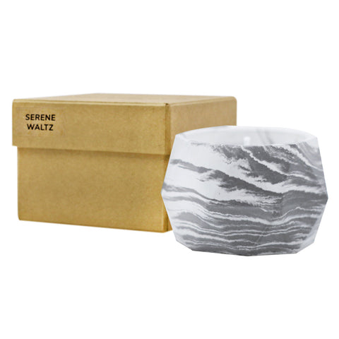 Outerbloom Candle Serene Waltz in Geometric Pot