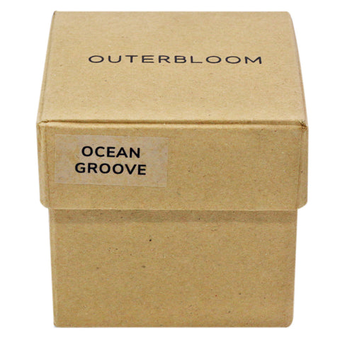 Outerbloom Candle Ocean Groove in Geometric Pot
