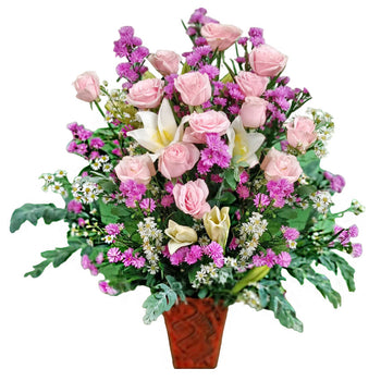 Pink Violet in Vase