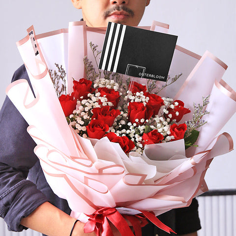 [Valentine] Rose Poetry Bouquet