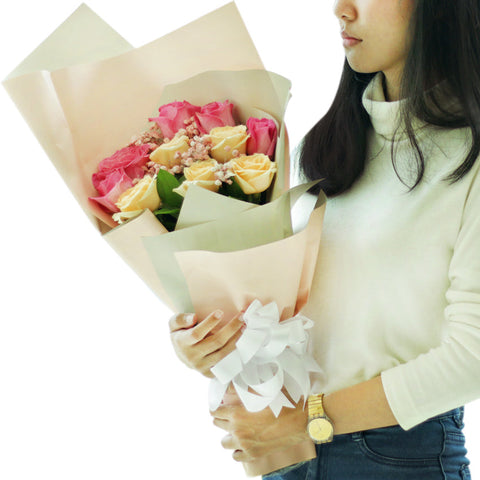 Rosy Sunshine Bouquet