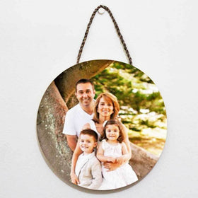 Wood Printing Photo Circle