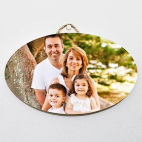 Wood Printing Photo Oval