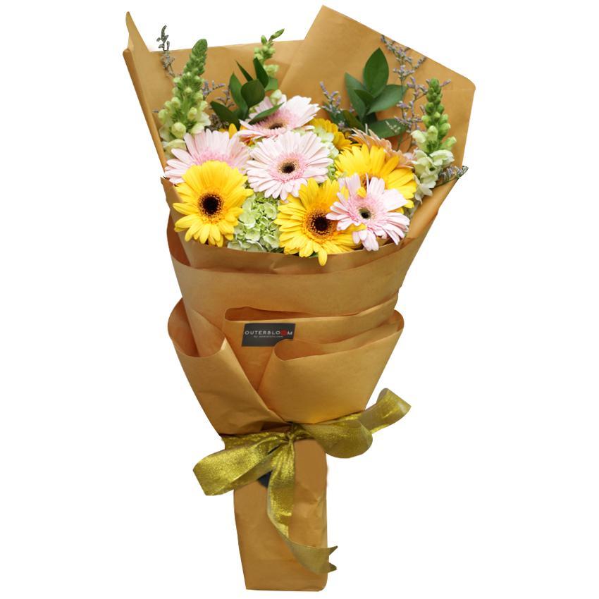 Tropical Sunshine Hand Bouquet