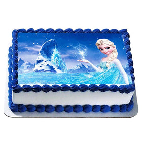 White Blue Shell Cake