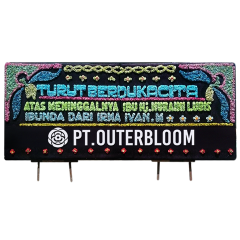 AIA PAPAN BUNGA CONDOLENCES L1 005